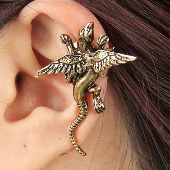 Jewelry - Vintage Punk dragon wing Unisex Clip Earring ear cuff